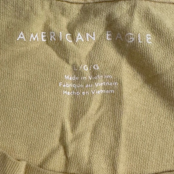 American Eagle, L, yellow, boxy t shirt - Picture 2 of 3